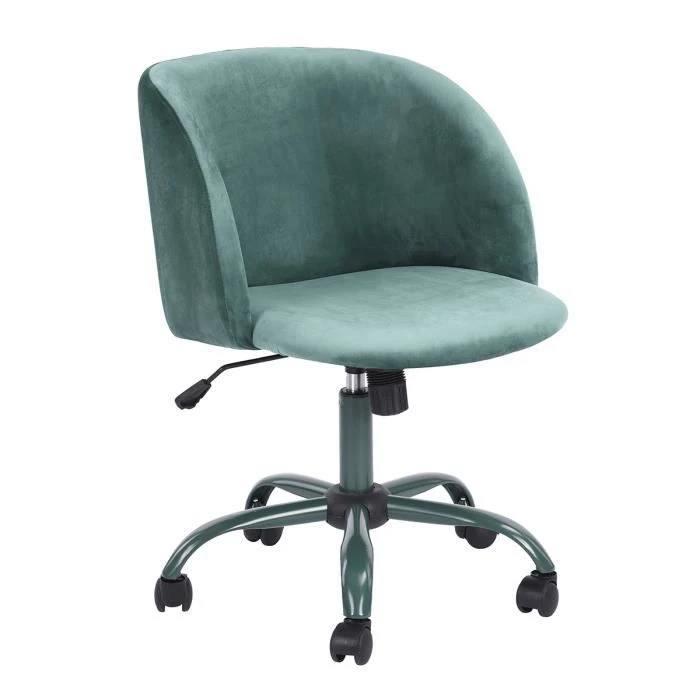 Justerbar Velvet Armless Skrivbordsstol