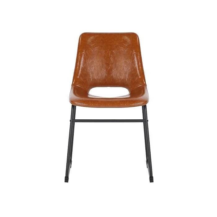 Ny modell PU Cover Matstol med metallben