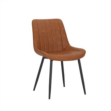 Ergonomisk matstol med vintageläder