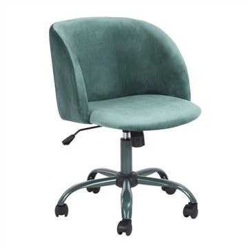 Justerbar Velvet Armless Skrivbordsstol