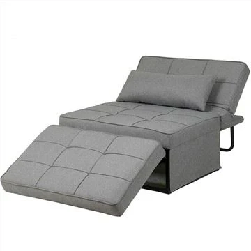 Partner Linne Klädd Tufed Futon Bäddsoffa