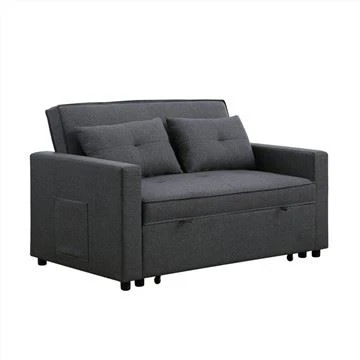Partner Linne Klädd Tufed Futon Bäddsoffa