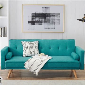 Bäddsoffa Vikbar tygsoffa