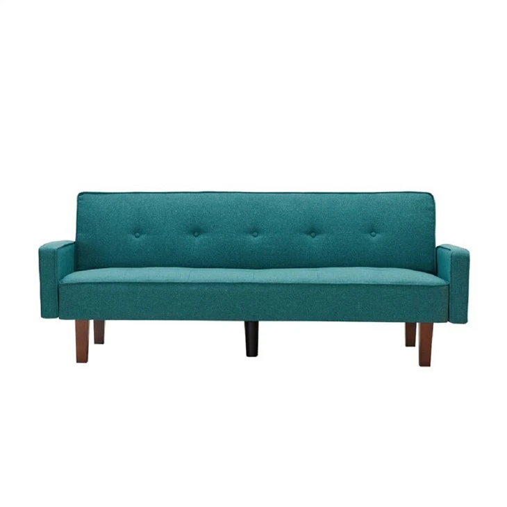 Klädd tuffad futon bäddsoffa