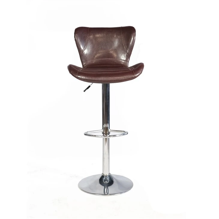 Läder Counter Pall Swivel
