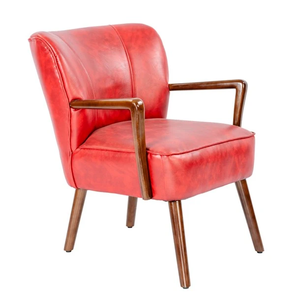 Wooden Accent Chair Leisure Reading Armchair PRAPIROON-P